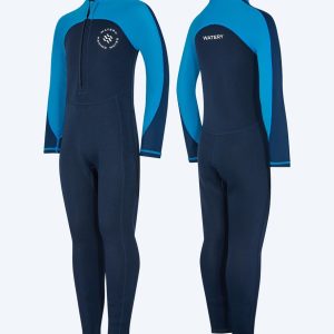 Watery UV våddragt til børn - Calypso Full-Body - Blå/mørkeblå - Våddragt til paddleboard/SUP